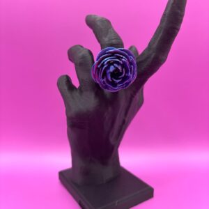 2 color Rose Ring (pink/blue)